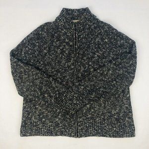 EVAN-PICONE Womens Sweater Gray Turtleneck Long Sleeve Size Medium RIbbed Sleeve